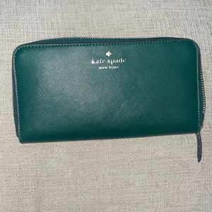 Green Kate Spade wallet
